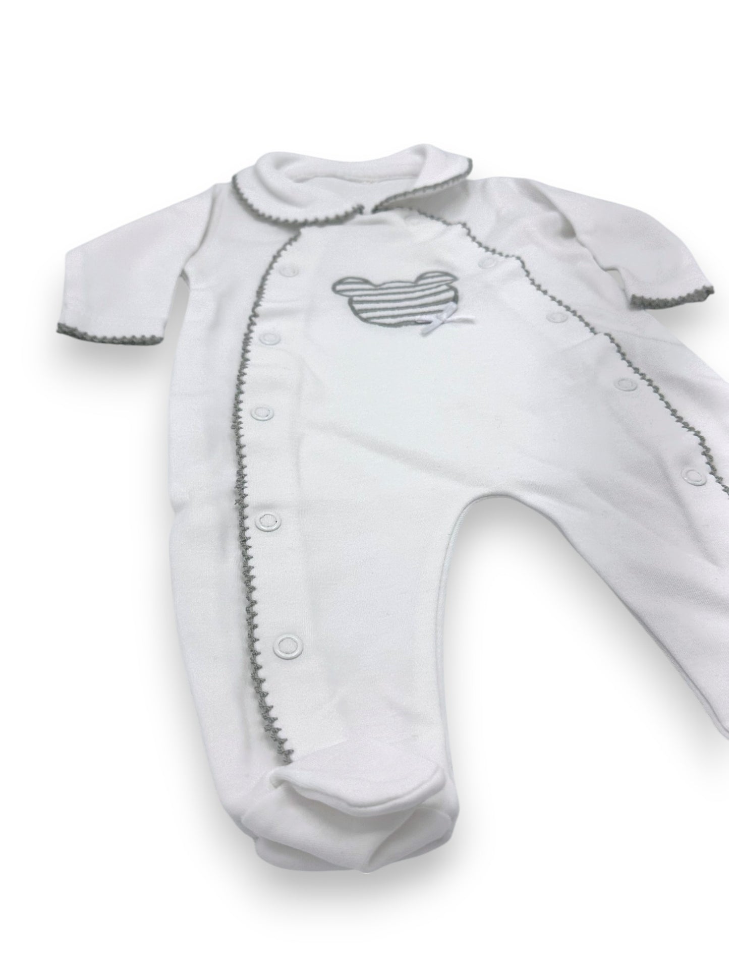 Babygrow Gola Branco 1 Mês