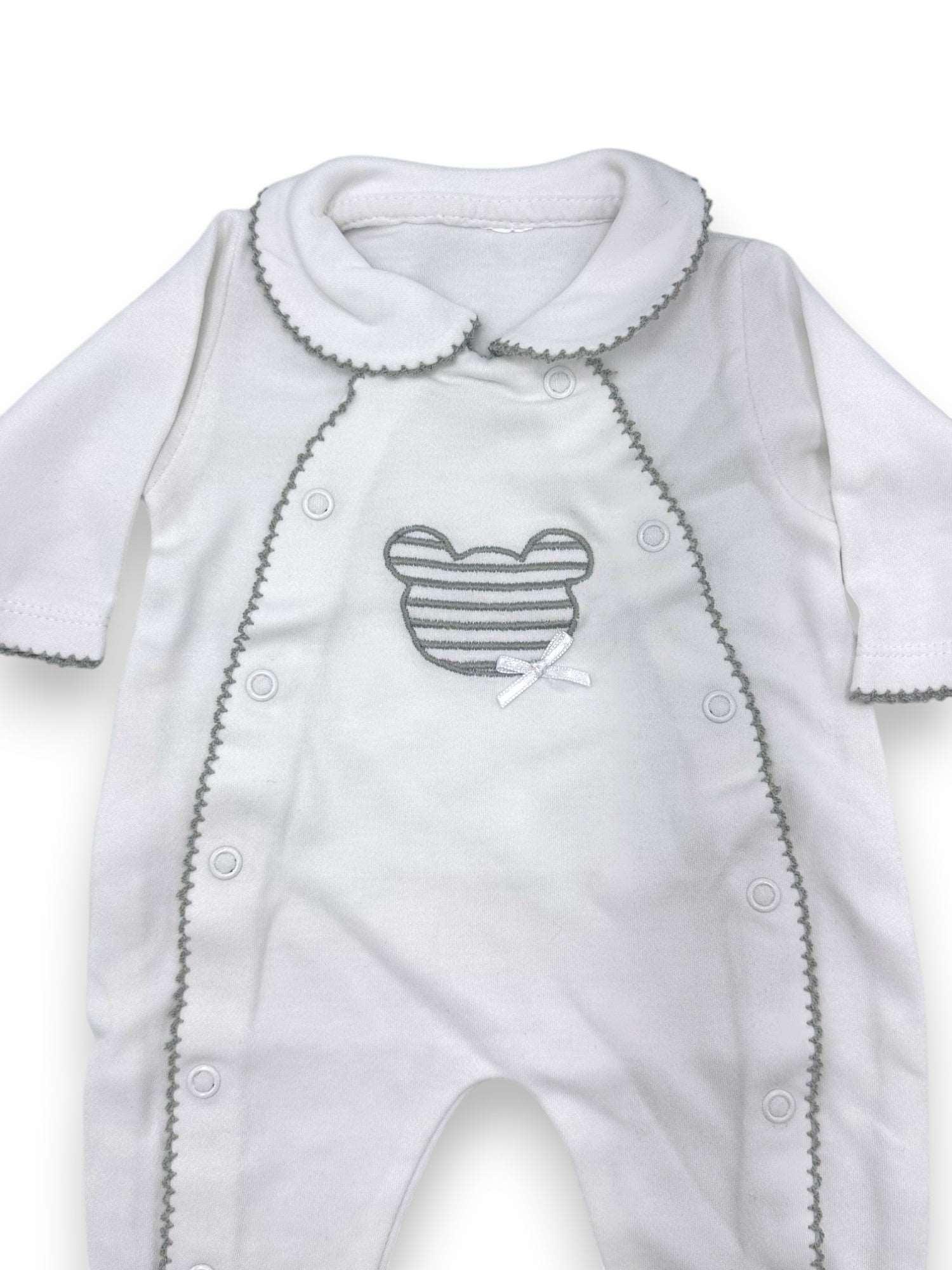 Babygrow Gola Branco 1 Mês