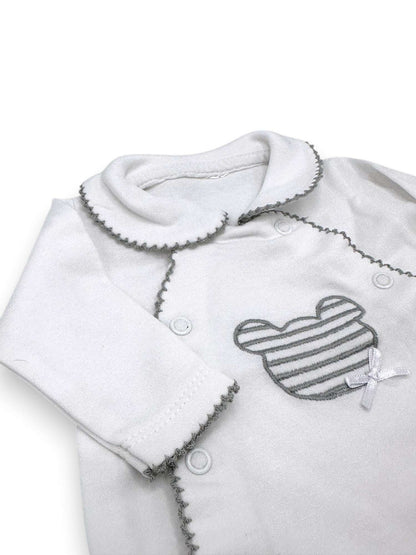 Babygrow Gola Branco 1 Mês