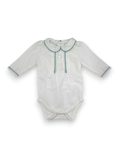 White Collar Bodysuit 0-1 Month