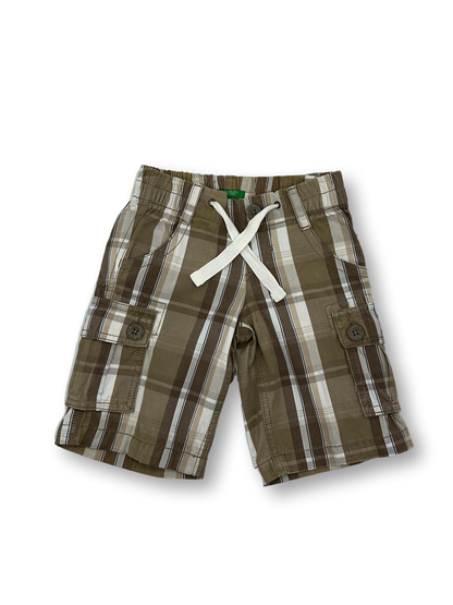 Brown Plaid Shorts 3-4 Years