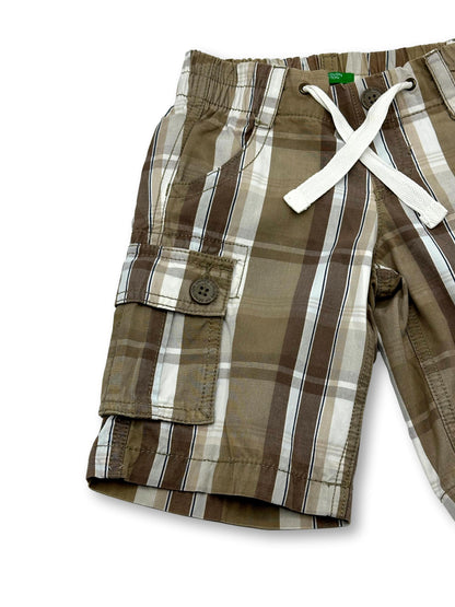 Brown Plaid Shorts 3-4 Years