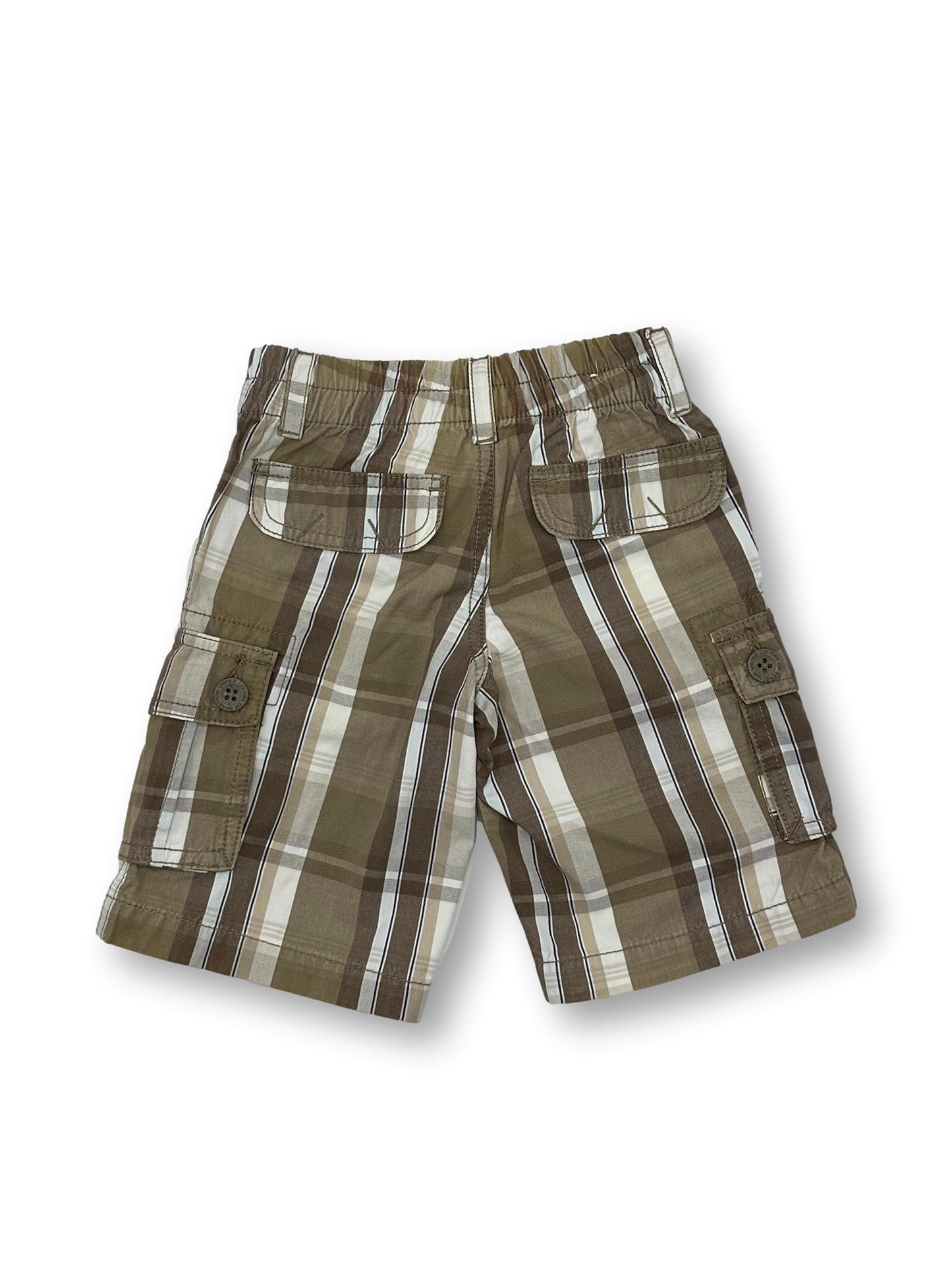 Brown Plaid Shorts 3-4 Years