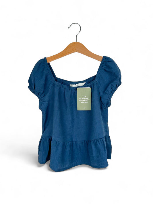 Blusa Azul 10-11 Anos