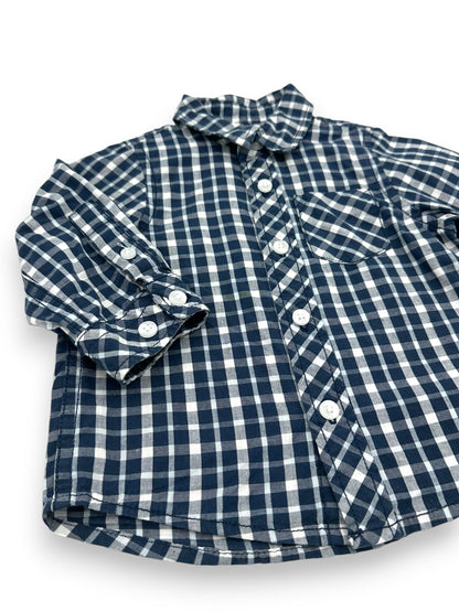 Camisa Azul 6-9 Meses