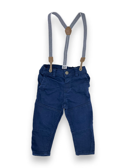 Trousers with Suspenders 9-12 Months