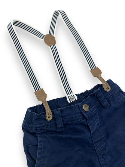 Trousers with Suspenders 9-12 Months