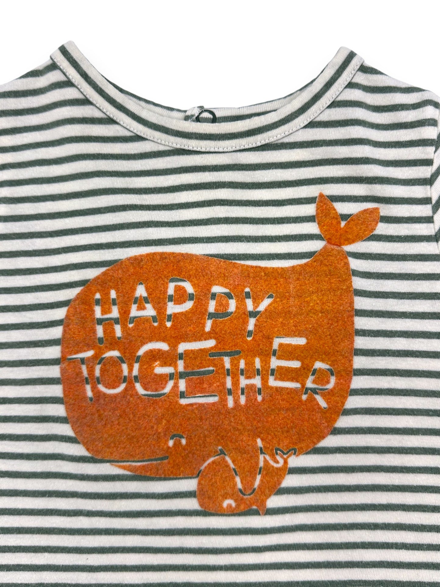 Whale Striped T-Shirt 23 Months