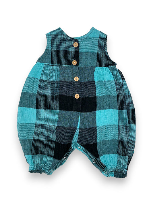 Green and Black Romper 0-3 Months