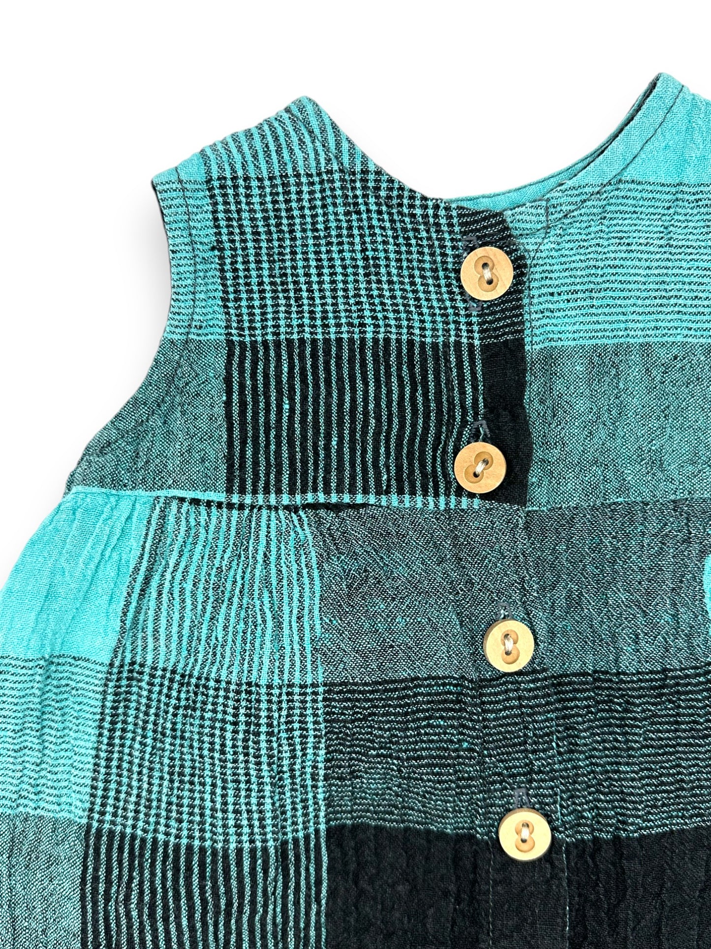 Green and Black Romper 0-3 Months