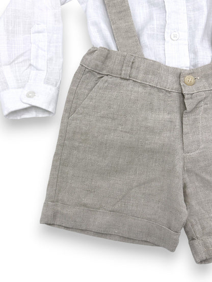 Linen Shirt and Shorts Set 12 Months