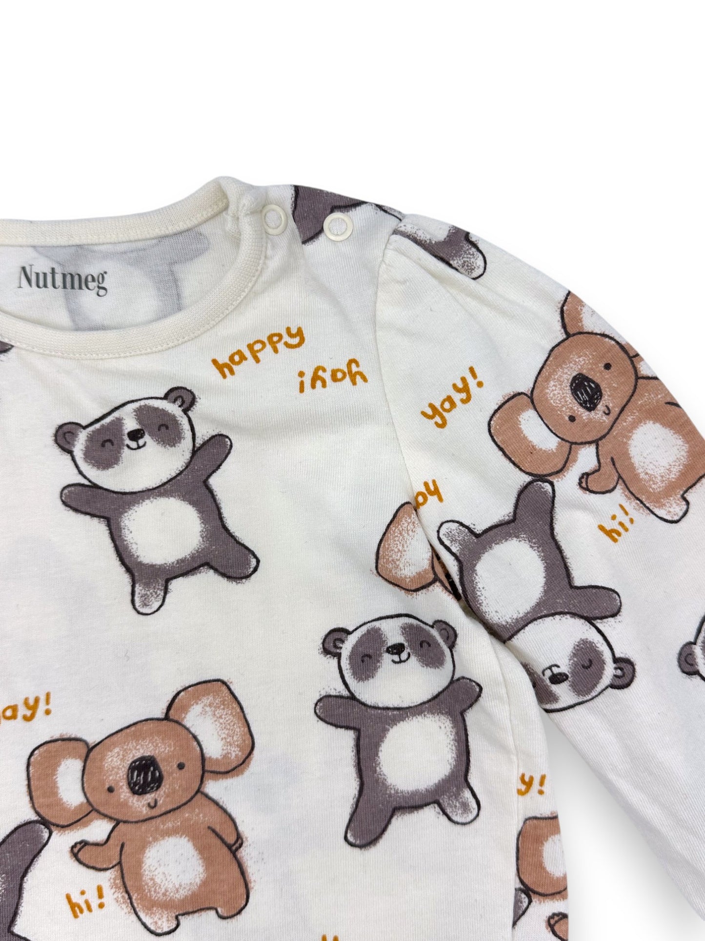 T-Shirt Manga Comprida 9-12 Meses