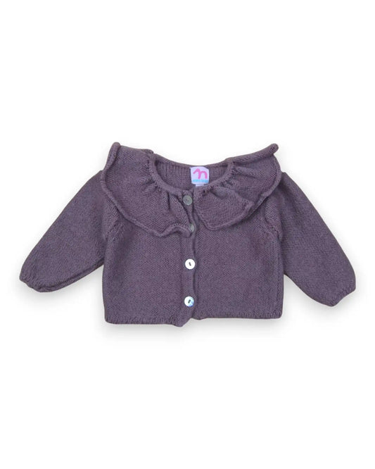 Casaco Lã Roxo MARIA DESIGN - 3 Meses