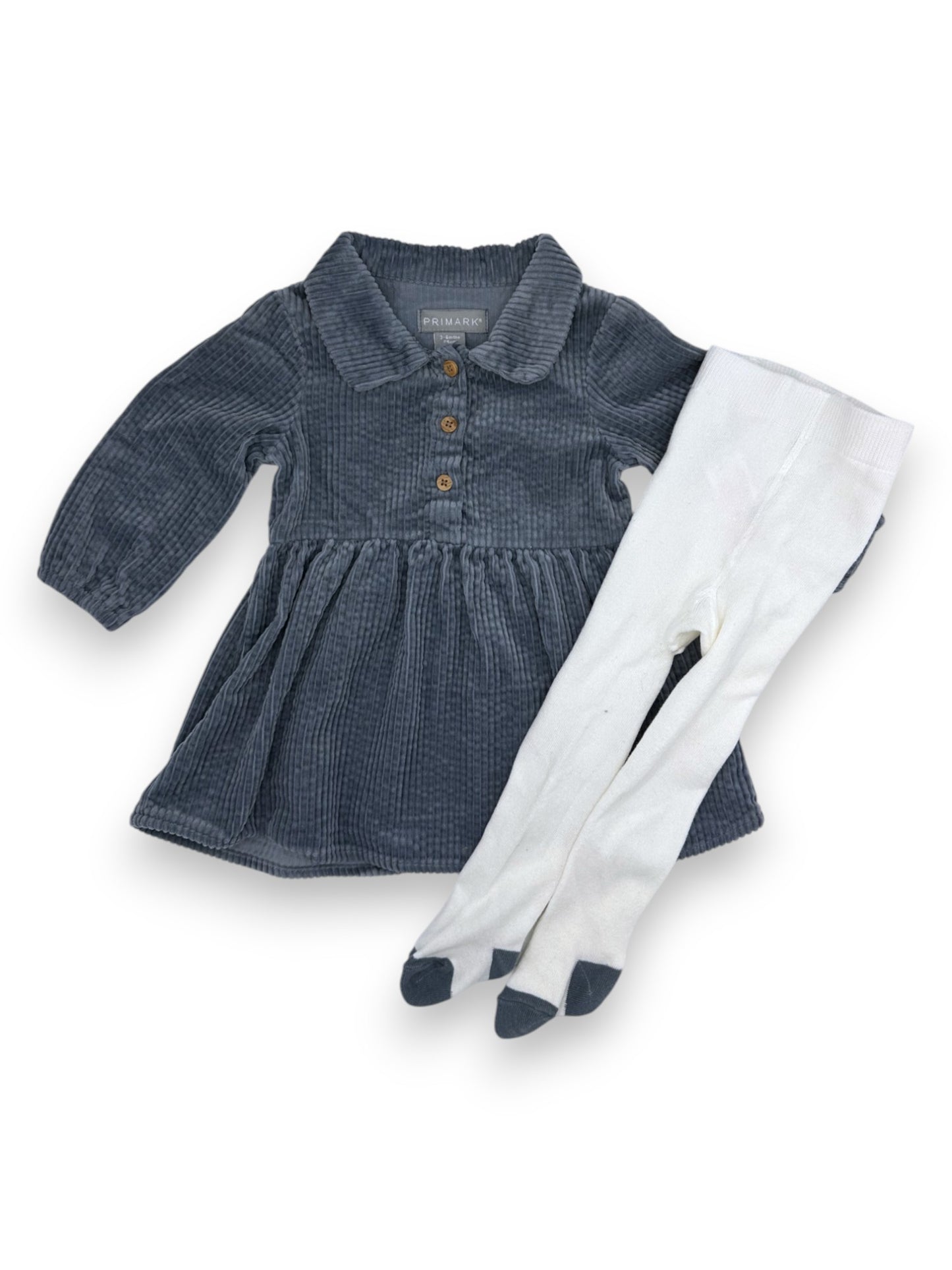 Bombazine Dress and Tights Set 3-6 Months