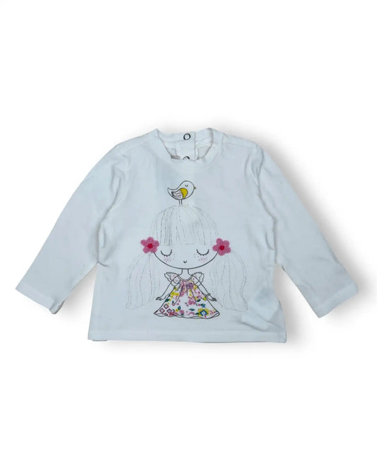 T-Shirt Branca CHICCO - 9 Meses