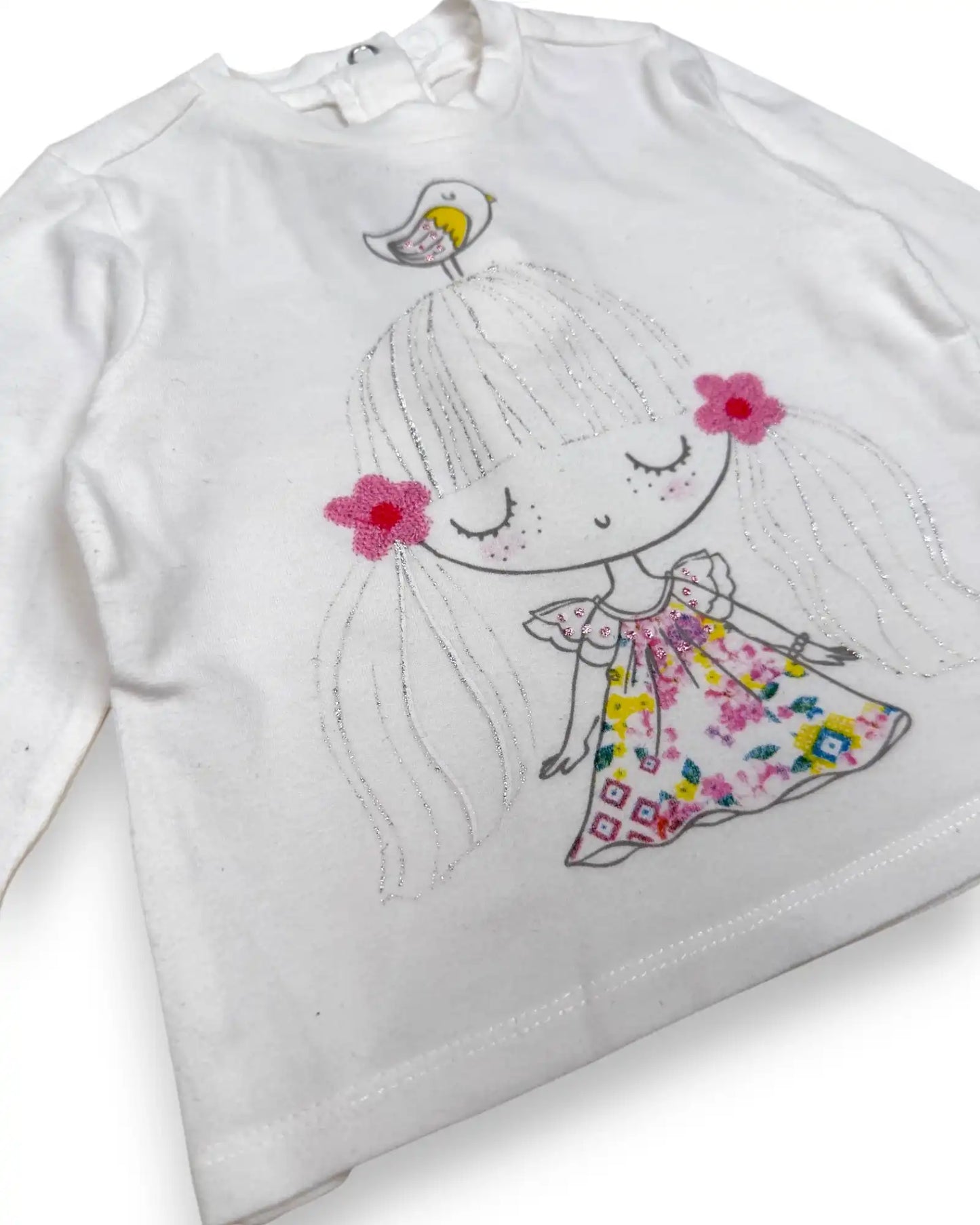 T-Shirt Branca CHICCO - 9 Meses