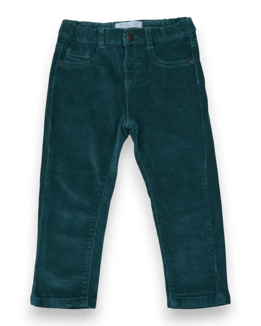 Green Chenille Trousers ZIPPY - 24-36 Months