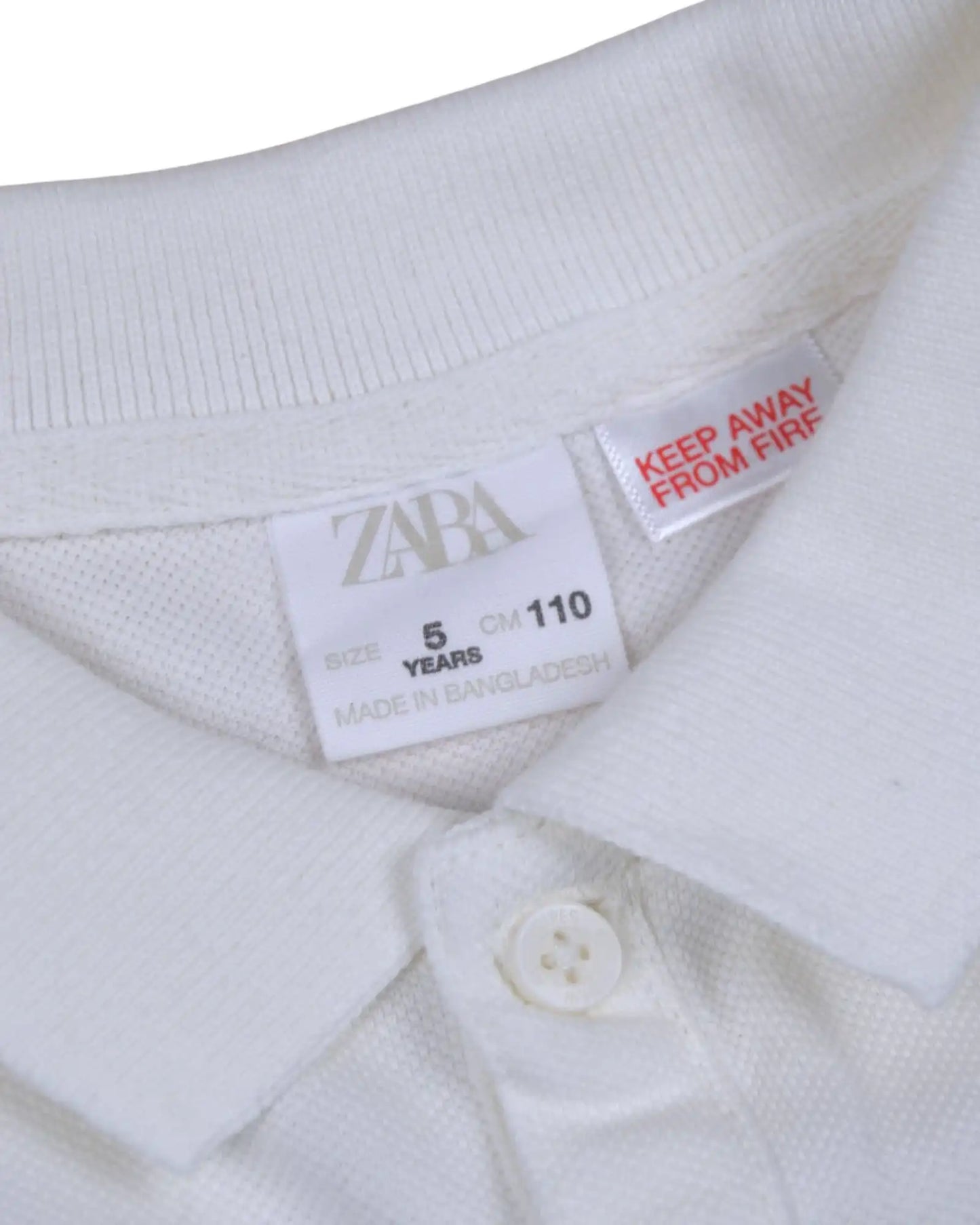 Polo Branco ZARA - 5 Anos