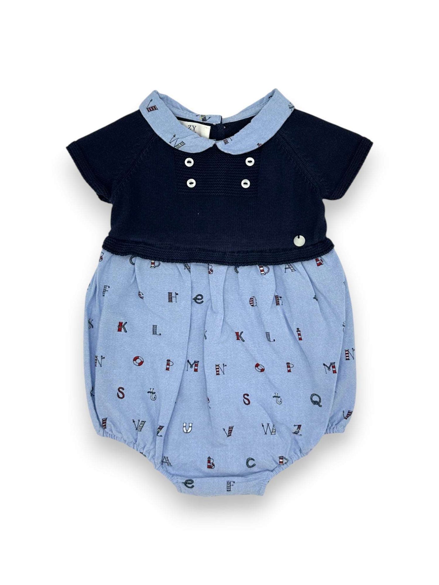 Body Azul Gola 9-12 Meses