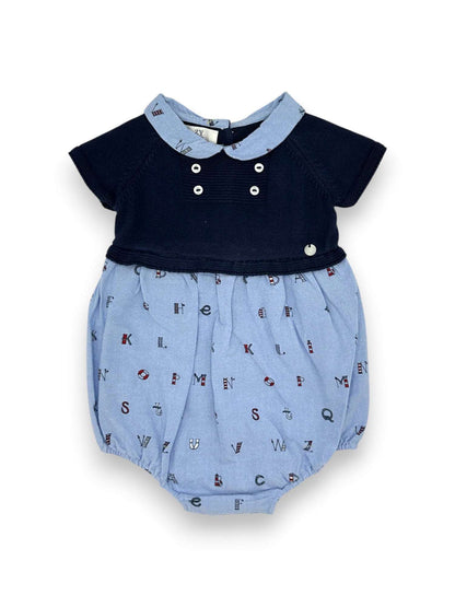 Body Azul Gola 9-12 Meses