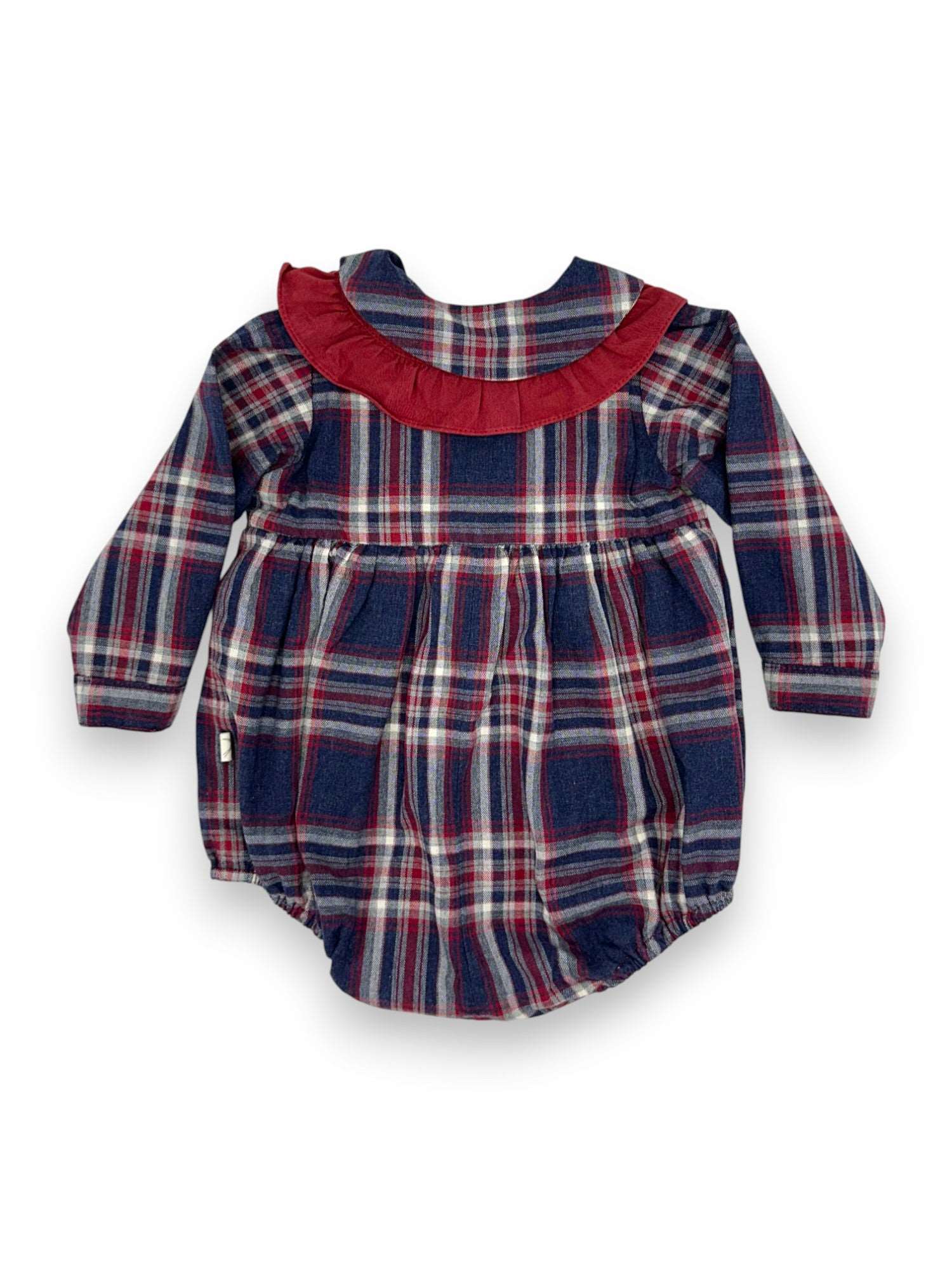 Blusa Body Xadrez 3-6 Meses