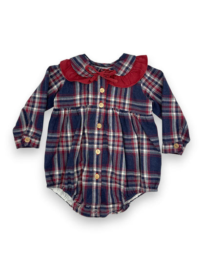 Plaid Bodysuit Top 3-6 Months