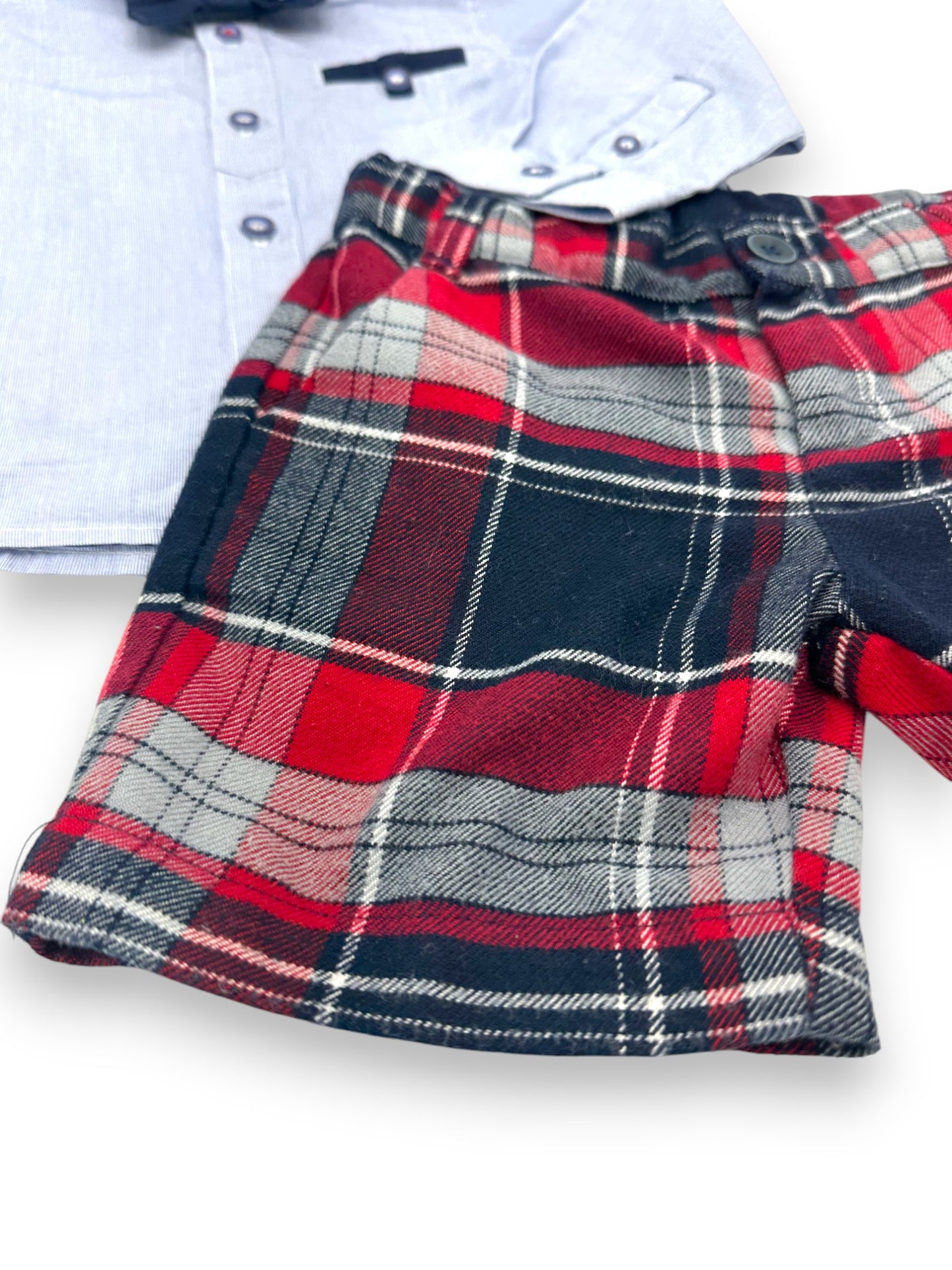 Flannel Shorts and Shirt Set 15 Months