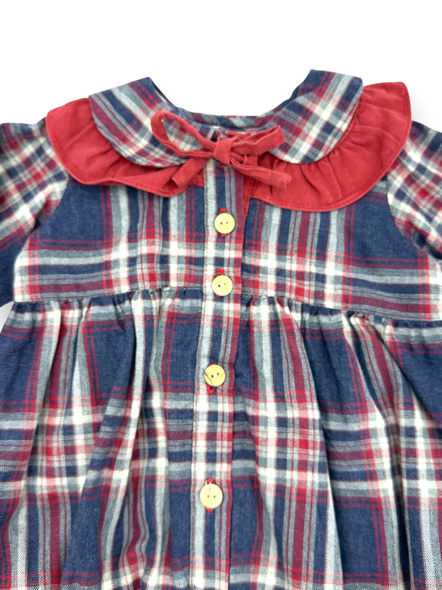 Plaid Bodysuit Top 3-6 Months