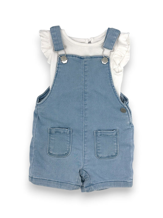 Short Overalls and T-Shirt Set 3-6 Months