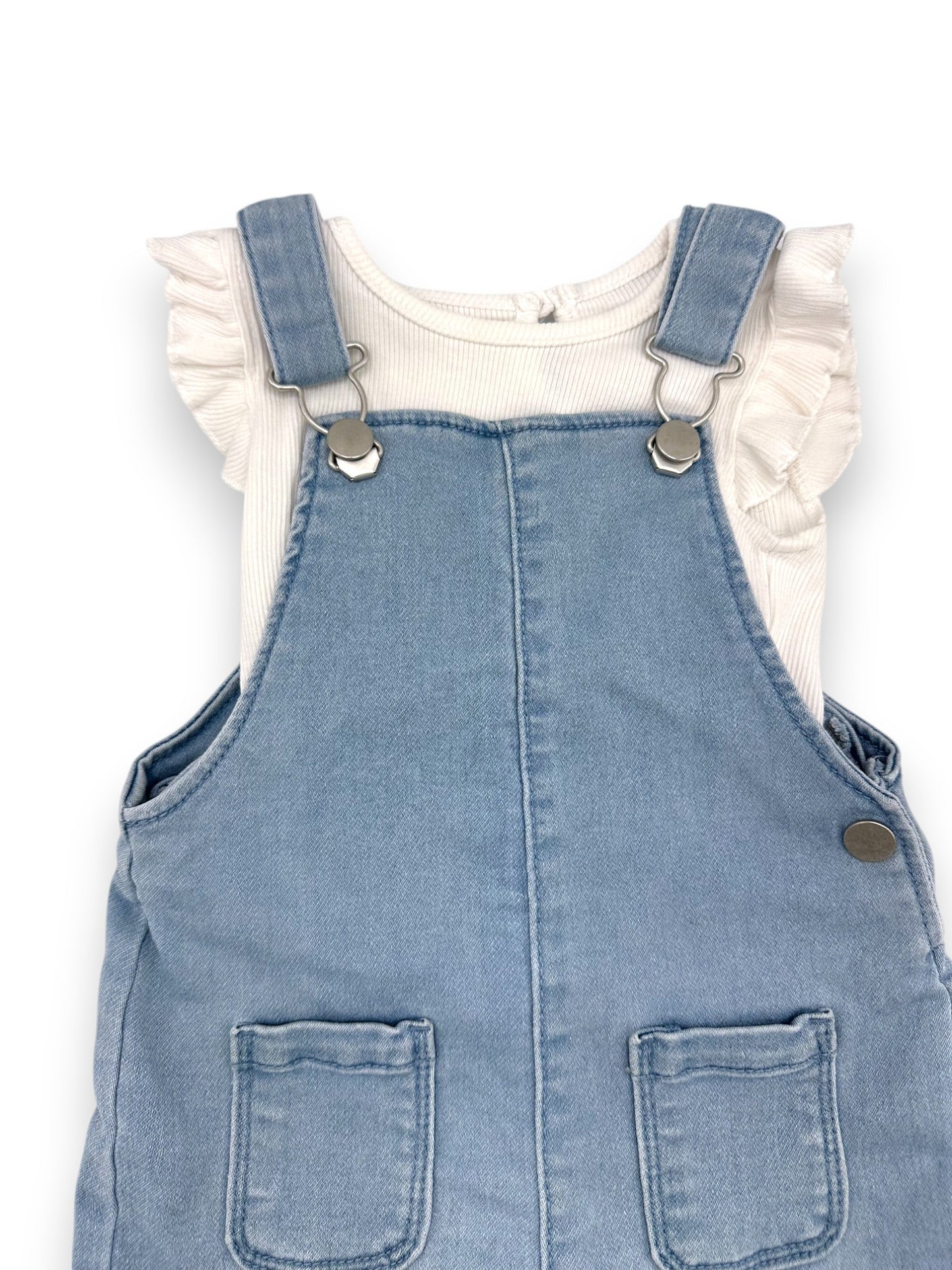 Short Overalls and T-Shirt Set 3-6 Months