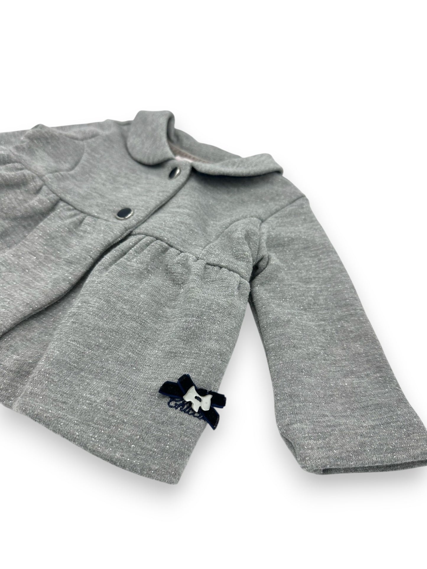 Shiny Gray Coat 6 Months