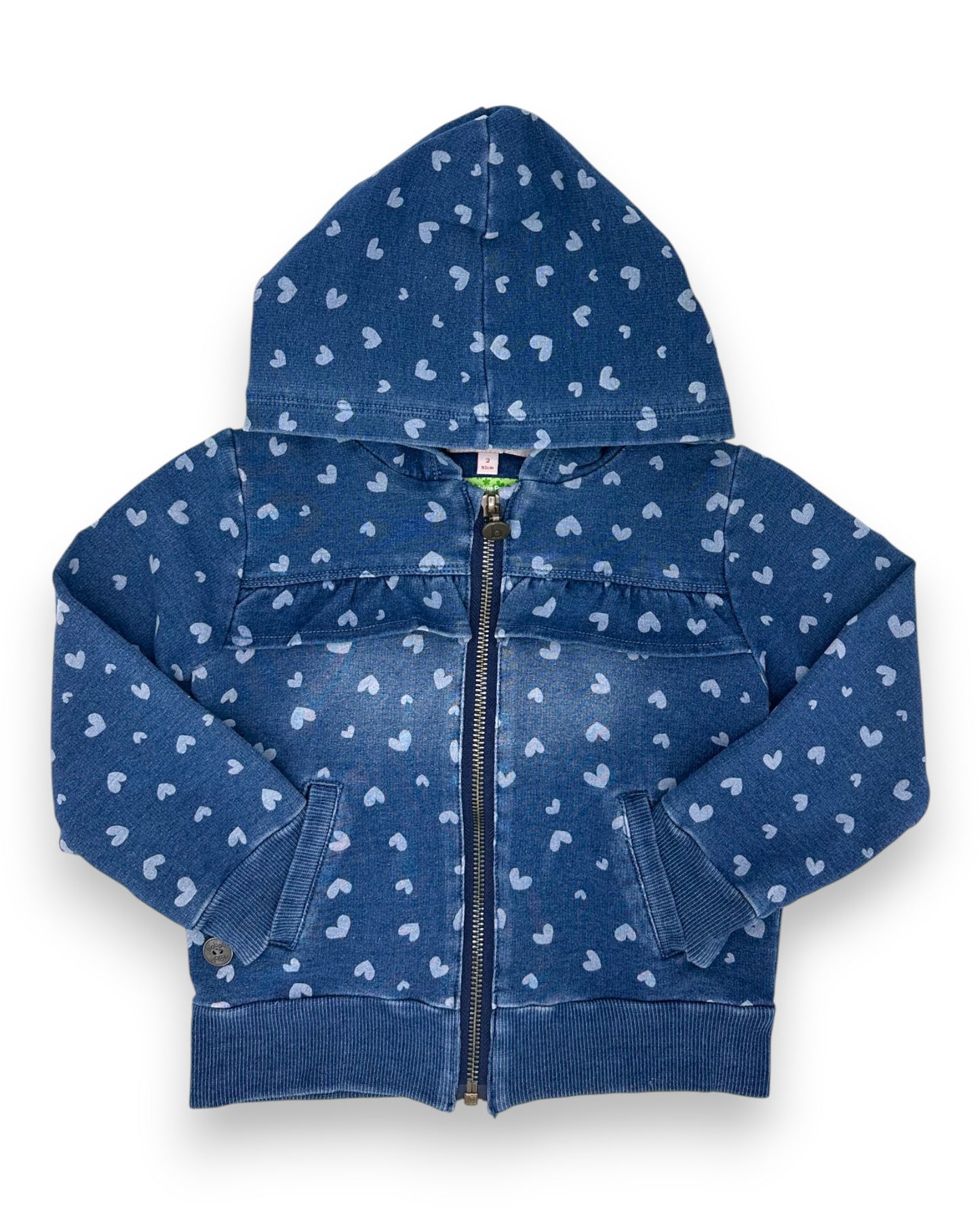 Sweater Azul Corações 2 Anos