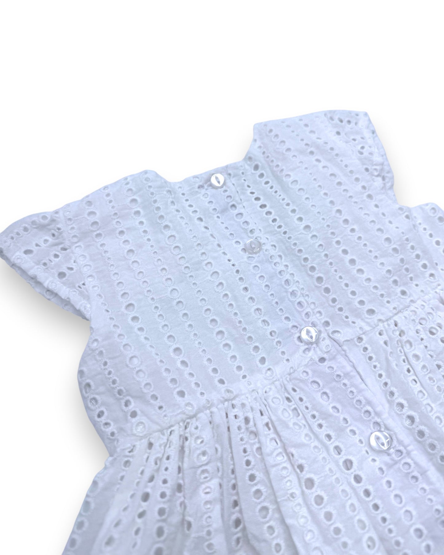 White Embroidered Dress, 18 Months