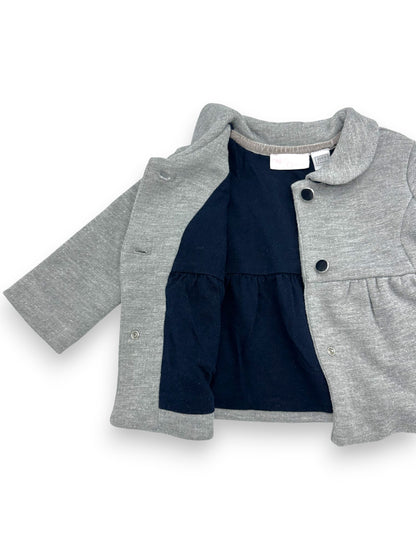 Shiny Gray Coat 6 Months