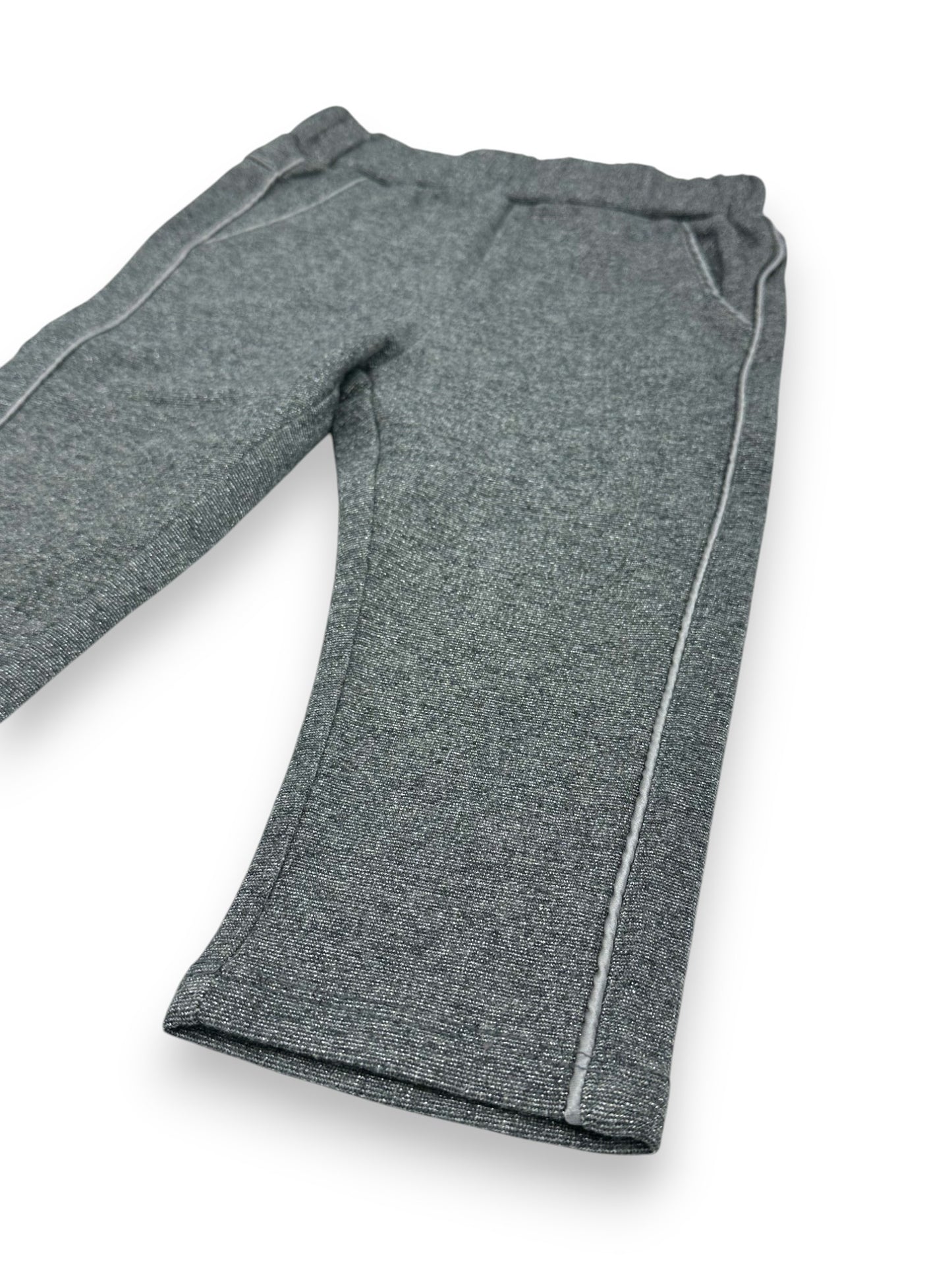 Shiny Gray Pants 9-12 Months