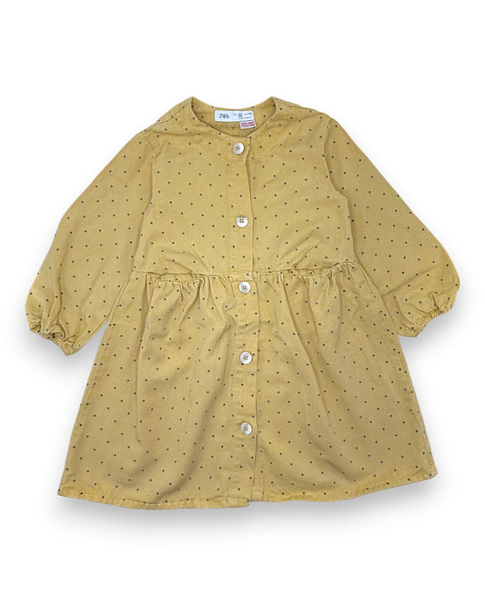 Vestido Amarelo Bolinhas 4-5 Anos