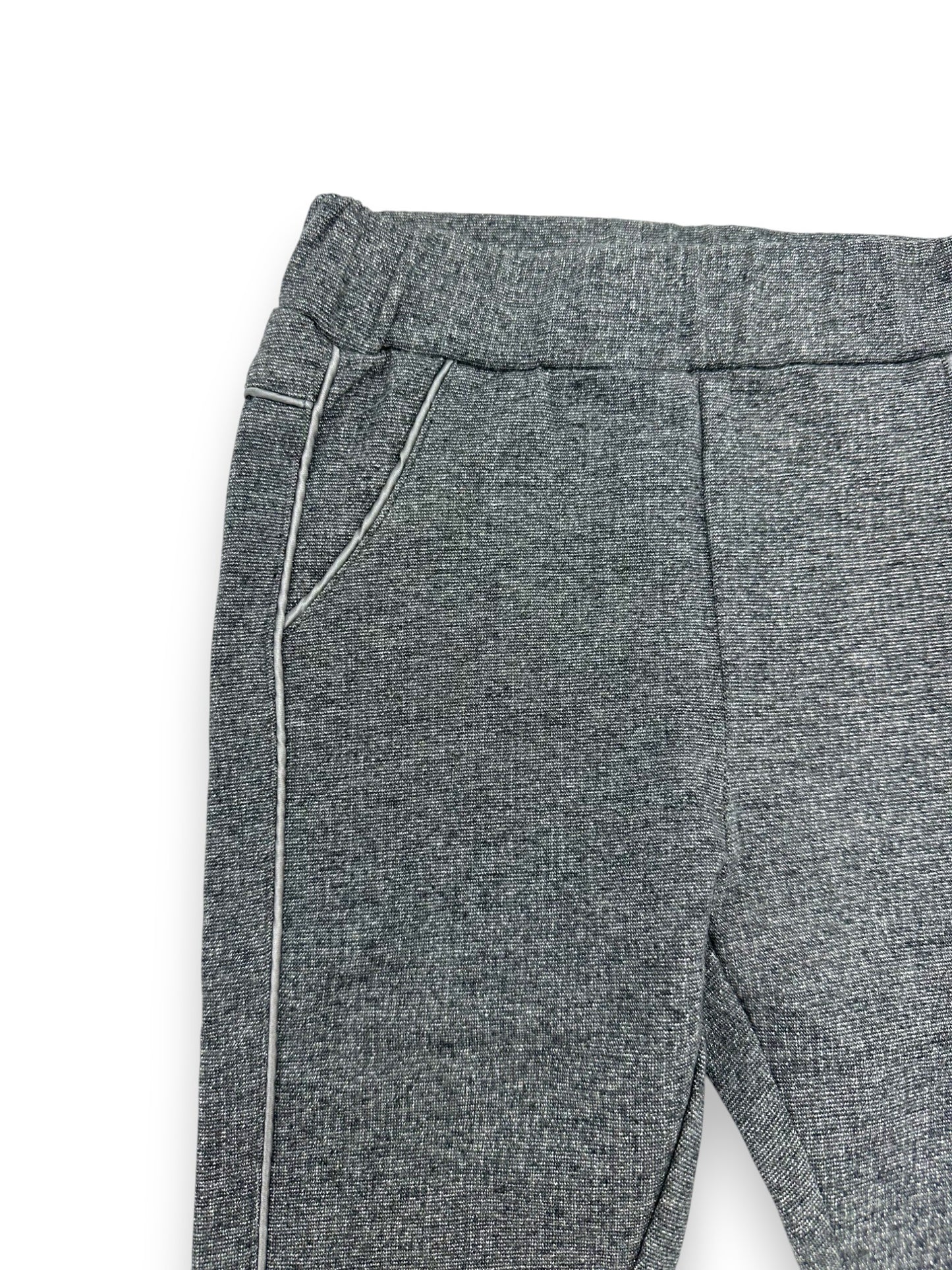 Shiny Gray Pants 9-12 Months