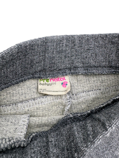 Shiny Gray Pants 9-12 Months