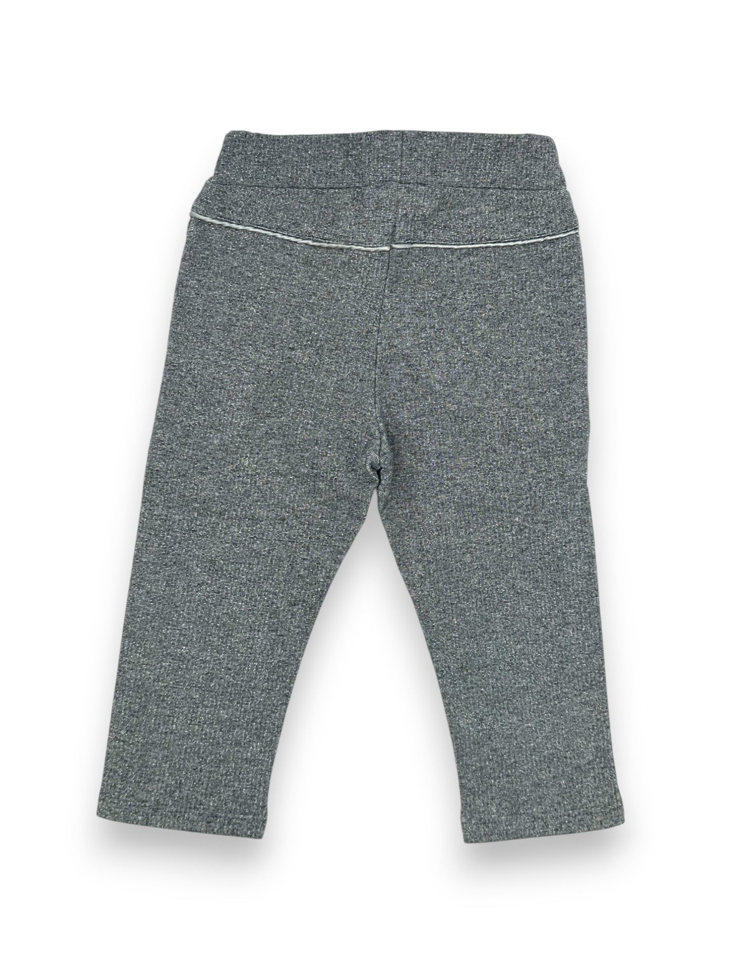 Shiny Gray Pants 9-12 Months