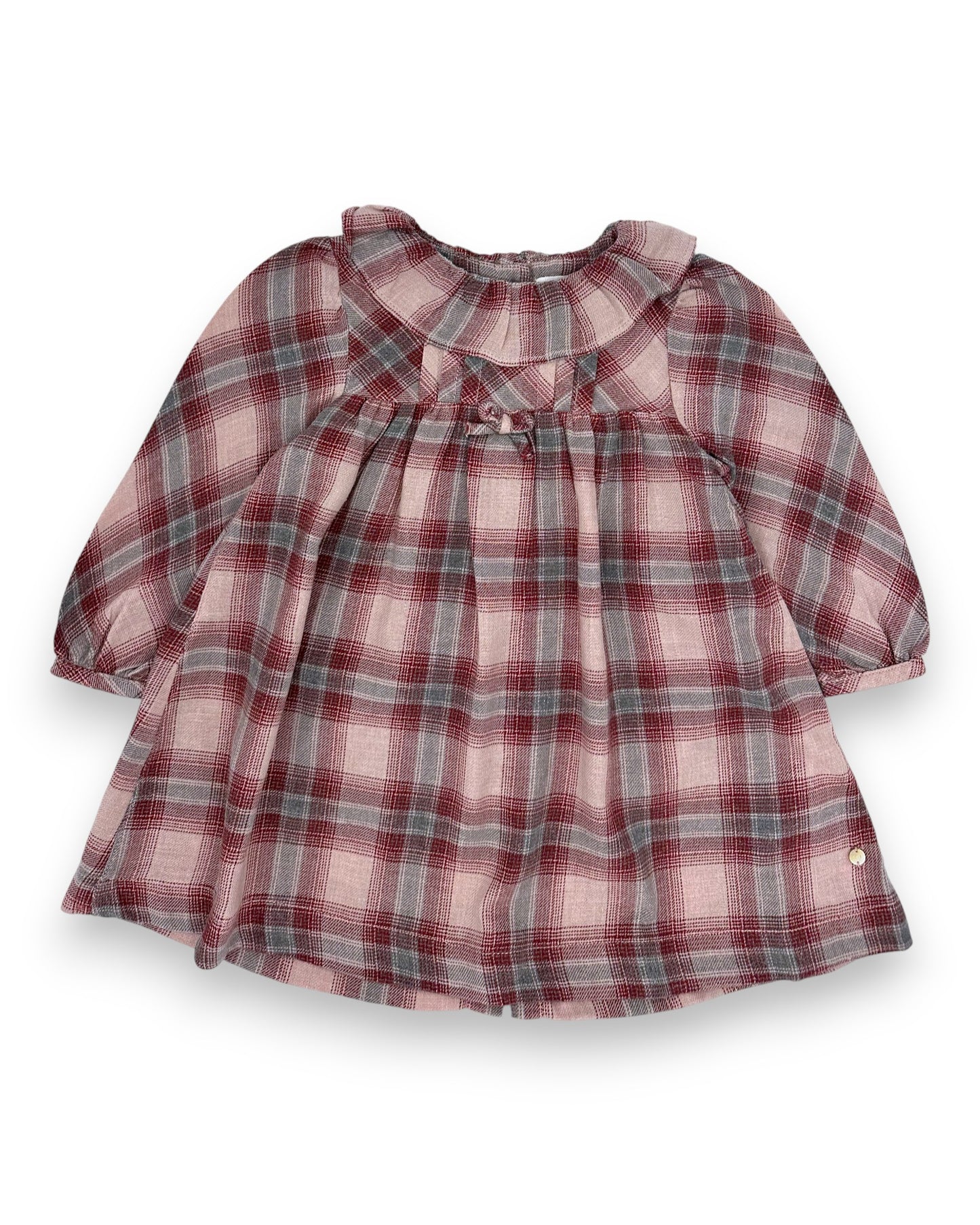 Vestido Xadrez Flanela 12-18 Meses