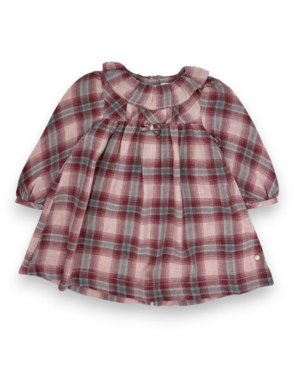 Vestido Xadrez Flanela 12-18 Meses