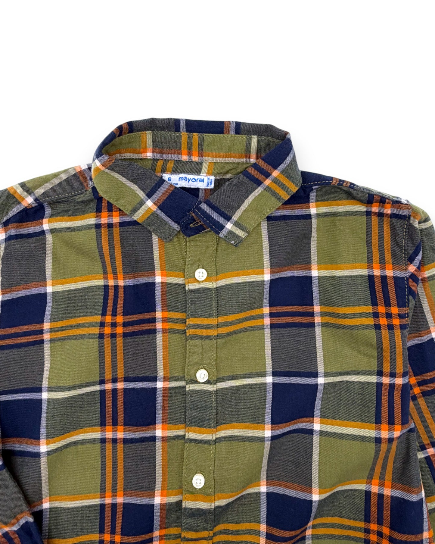 Camisa Xadrez Verde 6 Anos