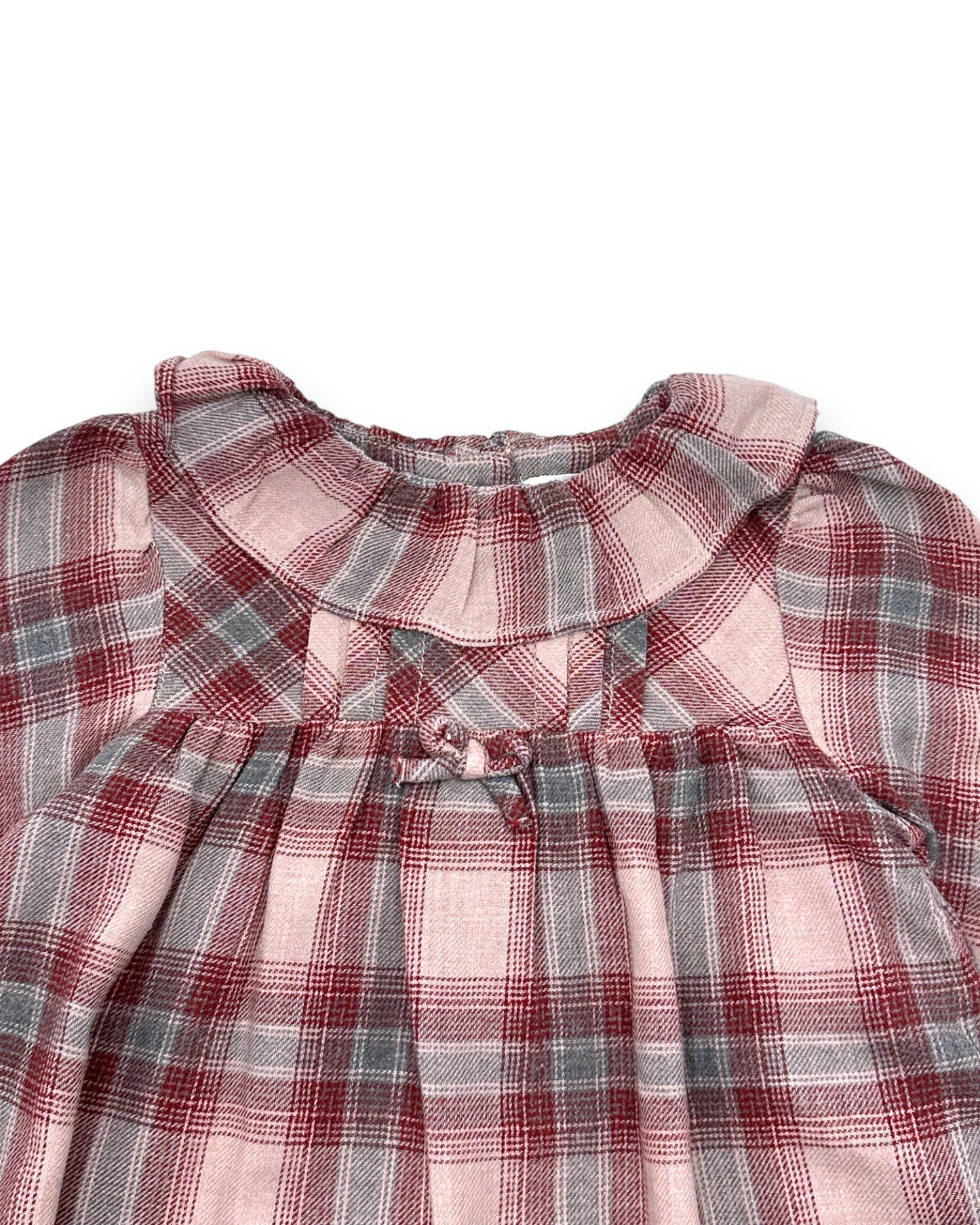 Vestido Xadrez Flanela 12-18 Meses