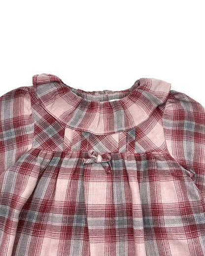 Vestido Xadrez Flanela 12-18 Meses