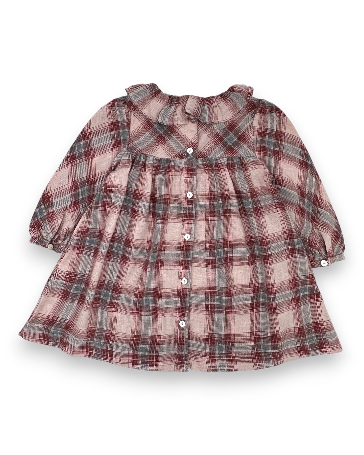 Vestido Xadrez Flanela 12-18 Meses