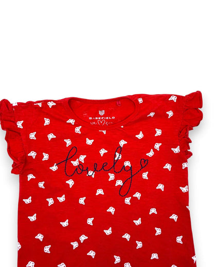 Camiseta Roja BASEFIELD - 6-7 Años