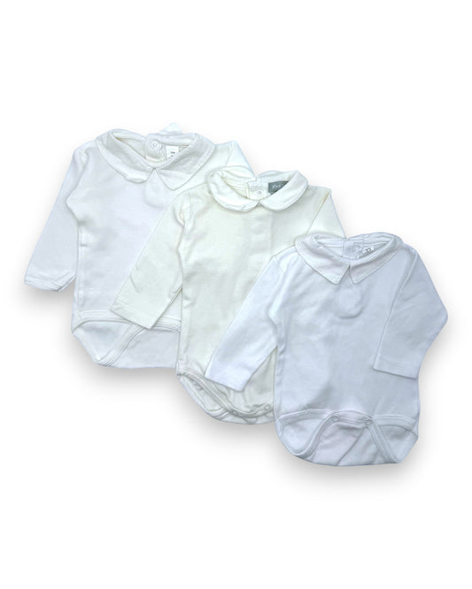 Pack of 3 Bodysuits with Neckline, 1 Month Size
