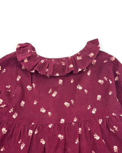 Vestido Bombazine Bordeaux 12-18 Meses
