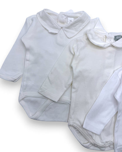Pack of 3 Bodysuits with Neckline, 1 Month Size