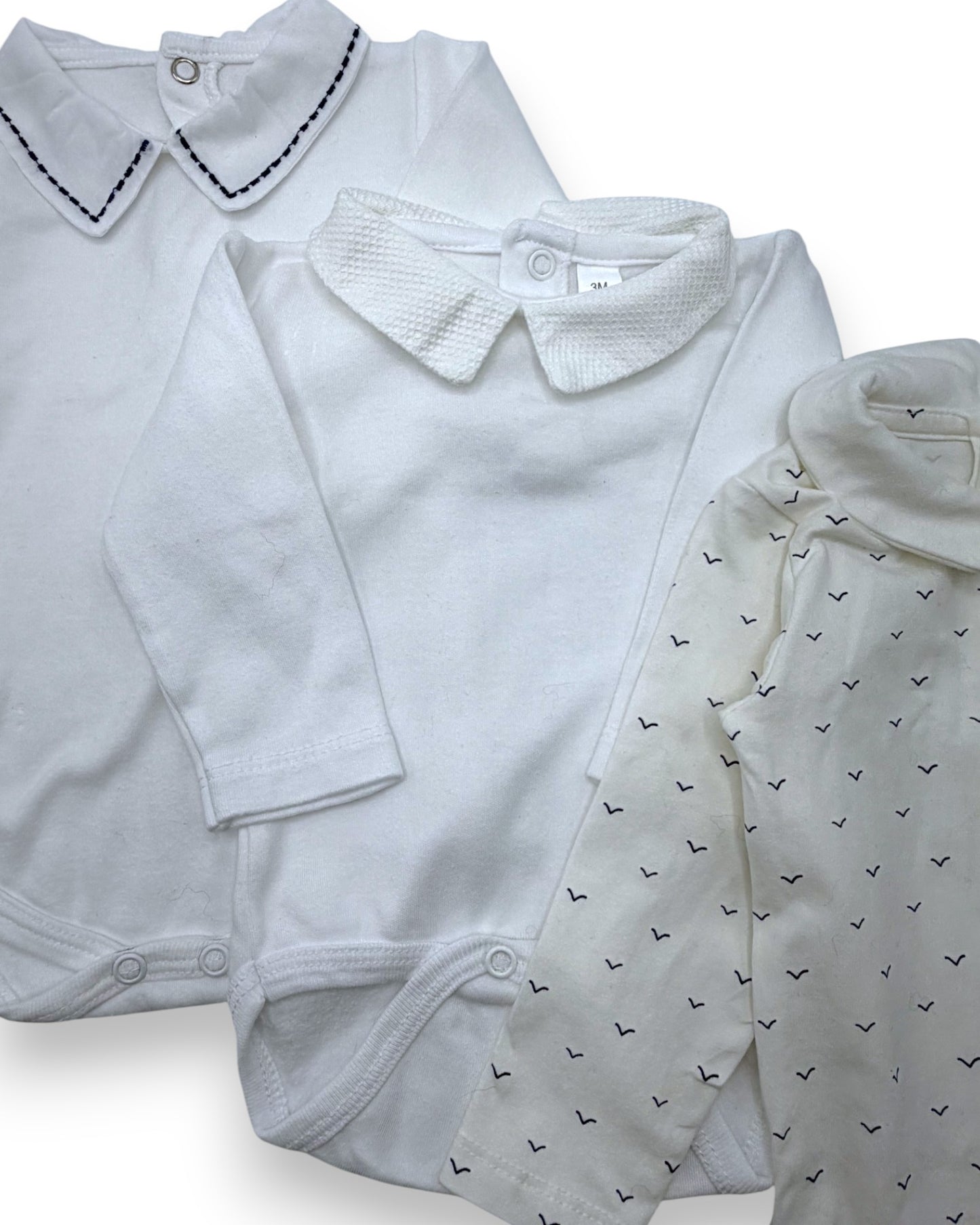 Pack 3 Bodies Gola 3-6 Meses